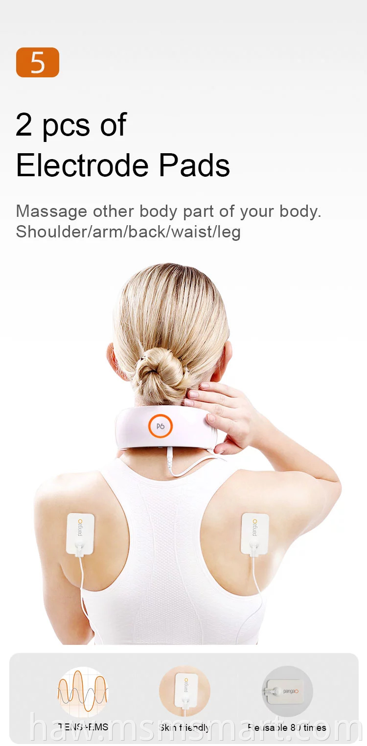 ʻOi aku ʻoi aku ka ʻoihana hou Smart Intelligent Electric Neck Massager no ka hoʻomaha ʻana i ka luhi ʻāʻī